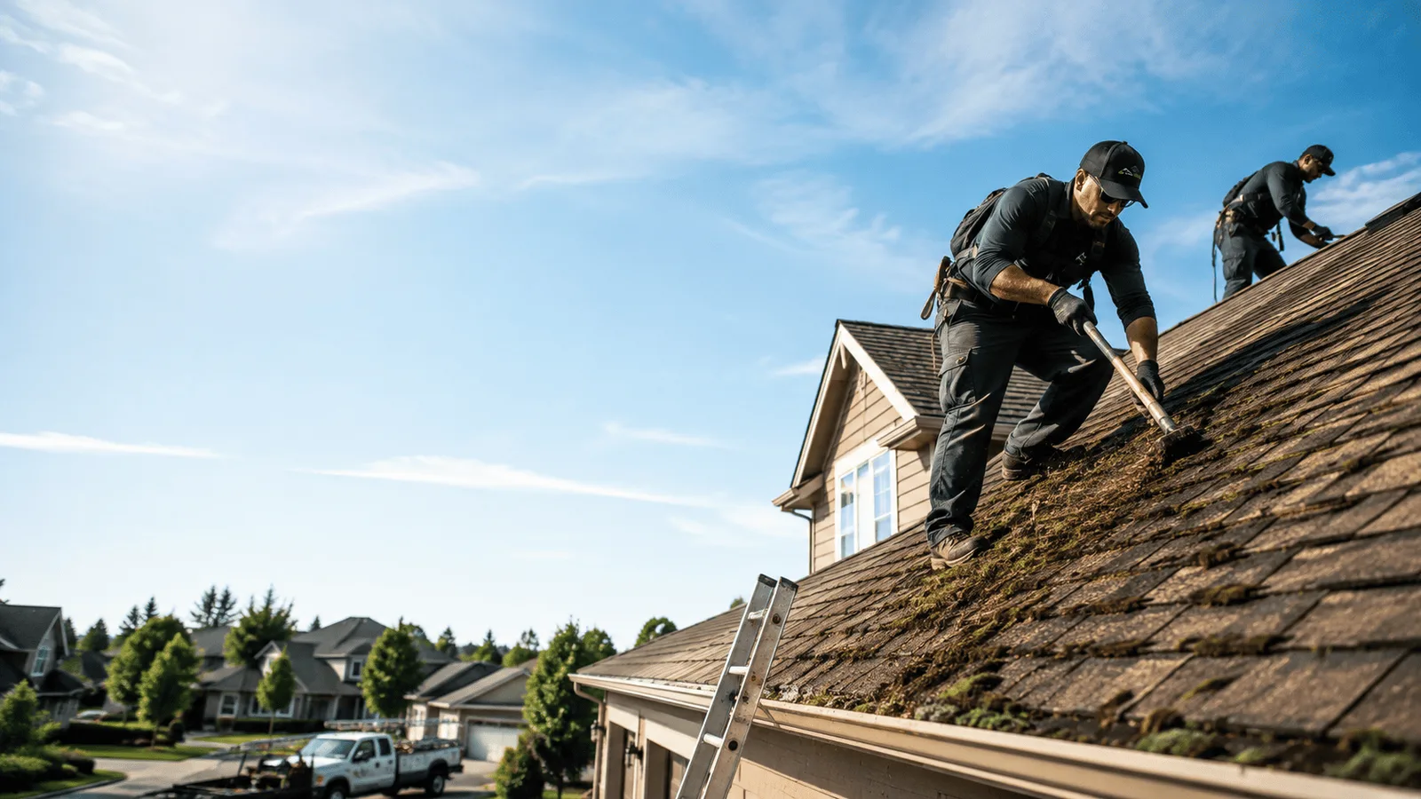 Roof Moss Removal in Roscoe, IL near me